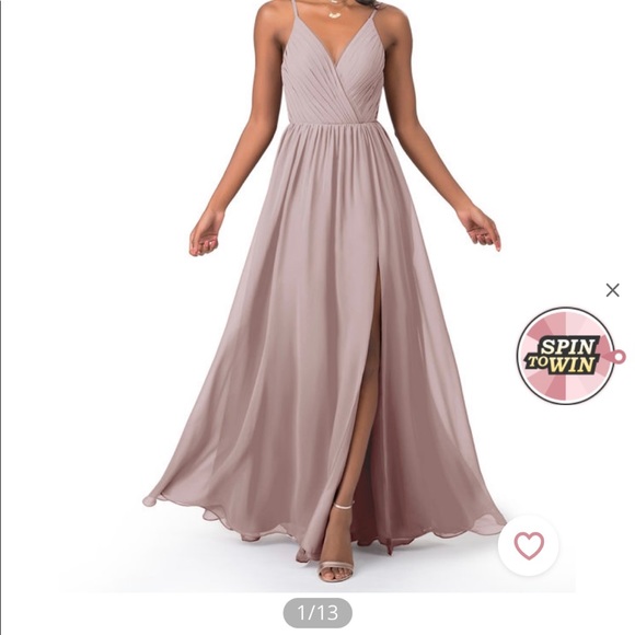 4 Azazie Vintage Mauve bridesmaids dresses - Picture 4 of 13